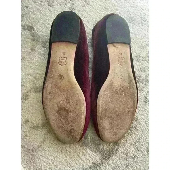 Tory Burch Port Royal Peace Smoking Slipper Velvet Women Flats Size 8 - Picture 4 of 4